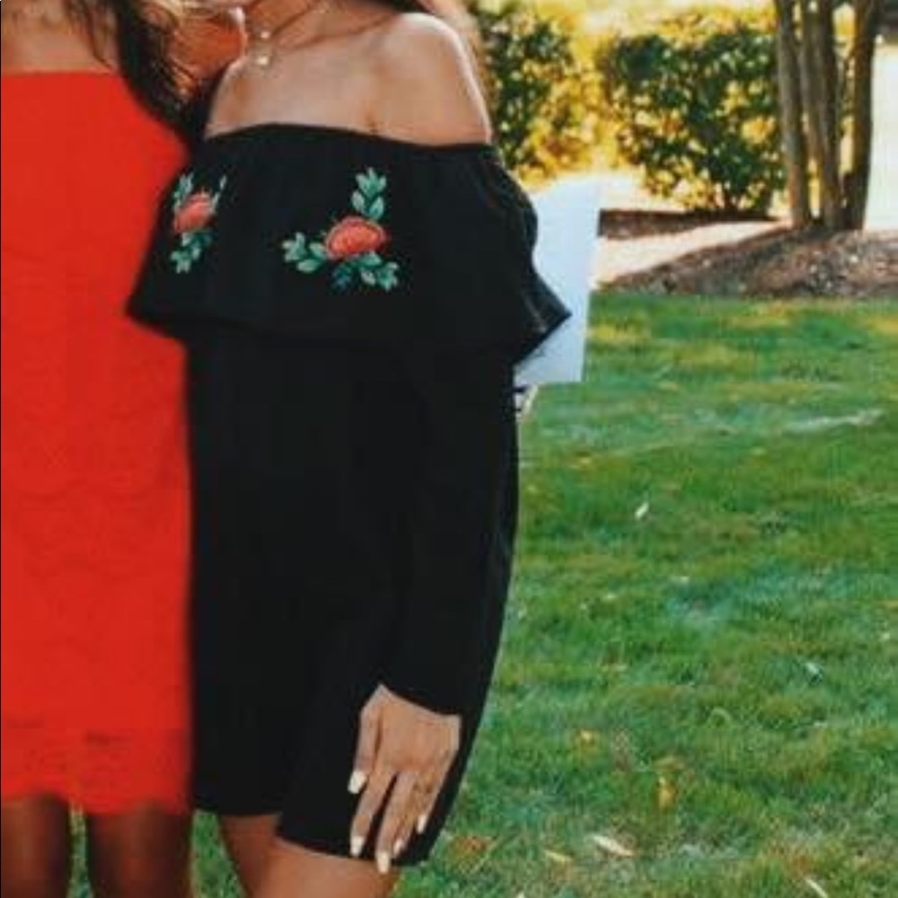 off the shoulder dress